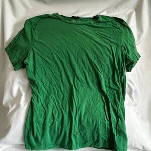 H&M Green Organic Cotton Blend T-Shirt XL Casual Basic Unisex Soft Lightweight